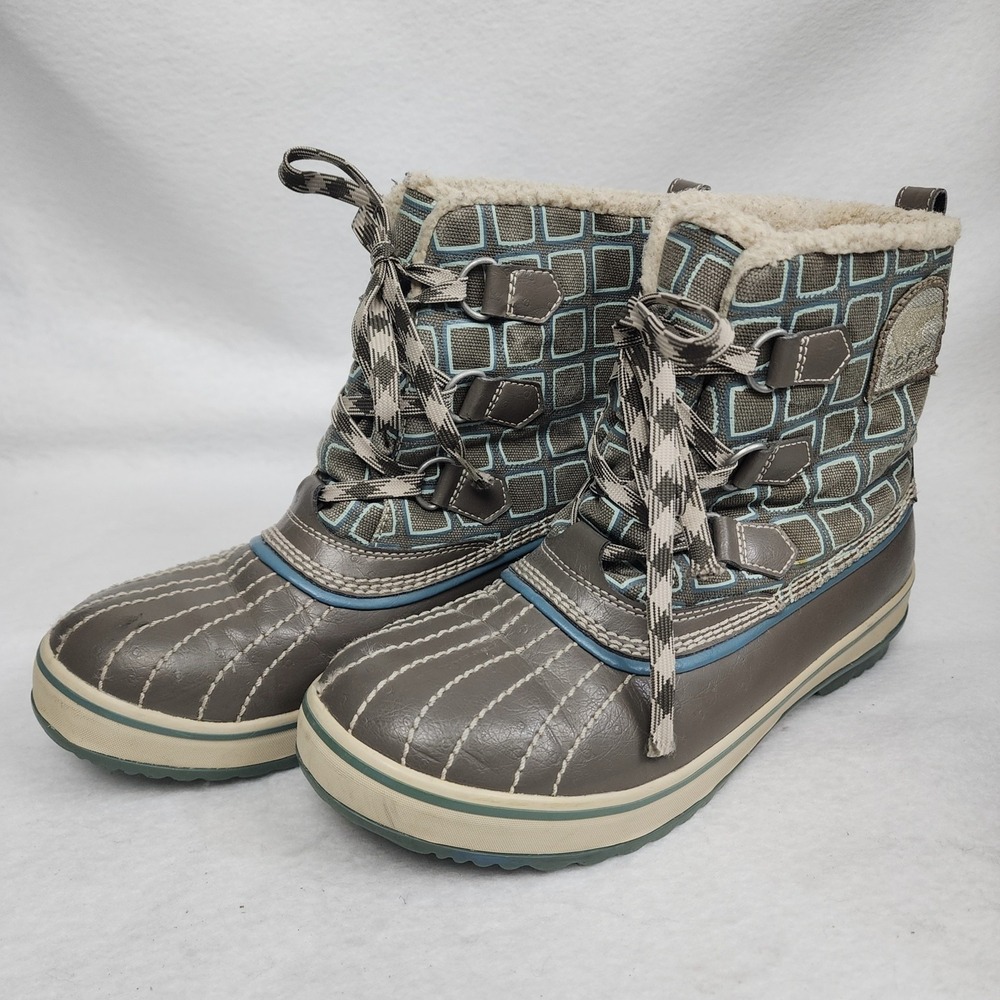 Sorel Tivoli NL1530-255 Womens US 8 Snow Boots Brown Waterproof Mid Calf Duck